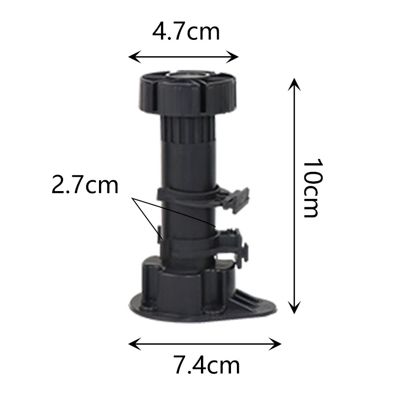 Plastic Cupboard Furniture Legs Height Adjustable Cabinet Feet
