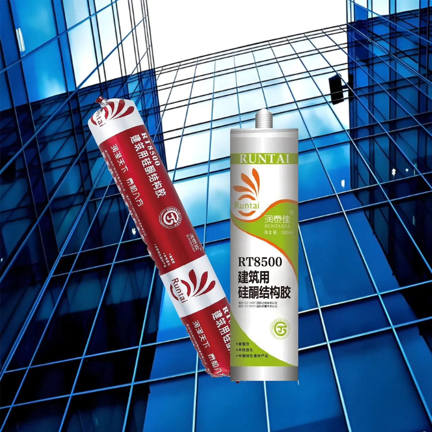 Runtai Manufacturer OEM Structural Glass Bonding Silicone Sealant for Curtain Wall