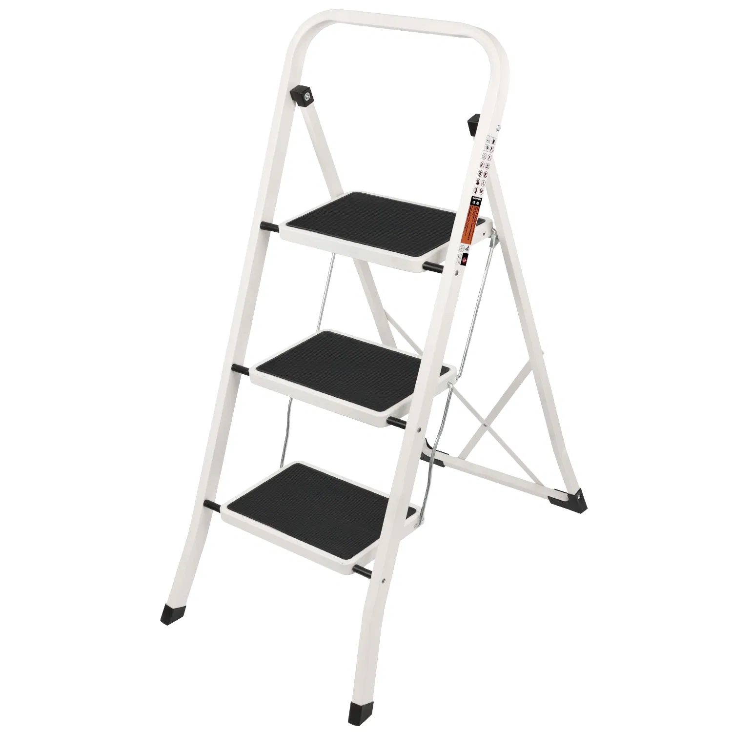 Durable F-Series Square Tube Steel Ladder for Home Use