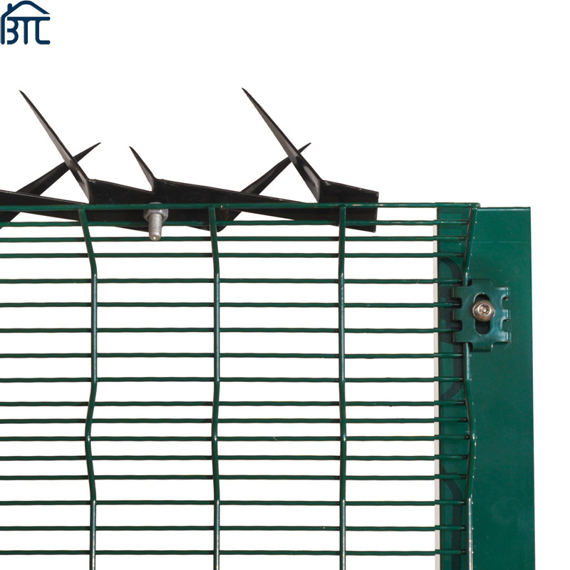 Wholesale High Quality Security 358 Anti Climb Mesh Clear View Fence with Spike