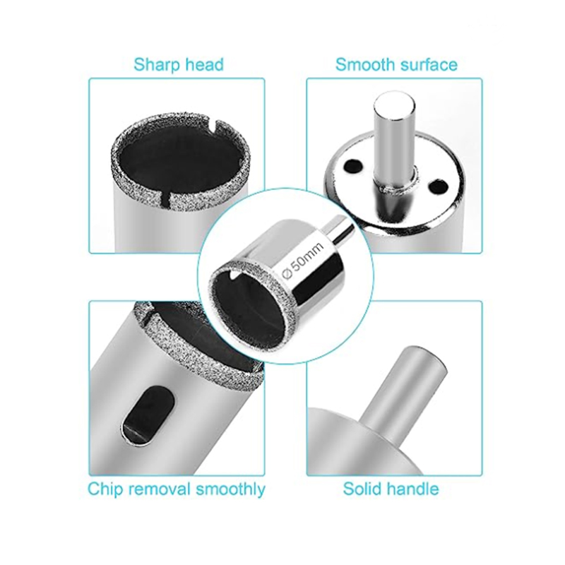Diamond Drill Bits for Ceramic Diamond Hole Saw Drill Bit Set Kit Premium Glass Drill Bit