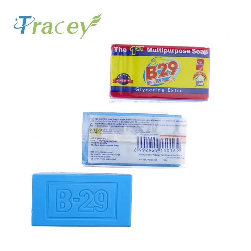 Best-Selling B29 Solid Laundry Soap Bar Multipurpose Anti-Bacterial Botanical Soap Bar for Washing Clothing Lemon Fragrance