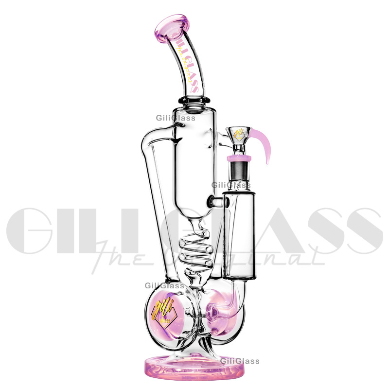 Gili-103 Giliglass 14 Inches Oil Glass Smoking Shisha Hookah Recycler Water Pipe