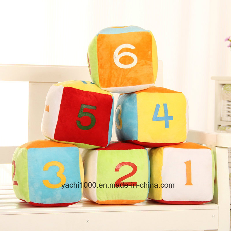 Colorful Stuffed Plush Dice for Kids