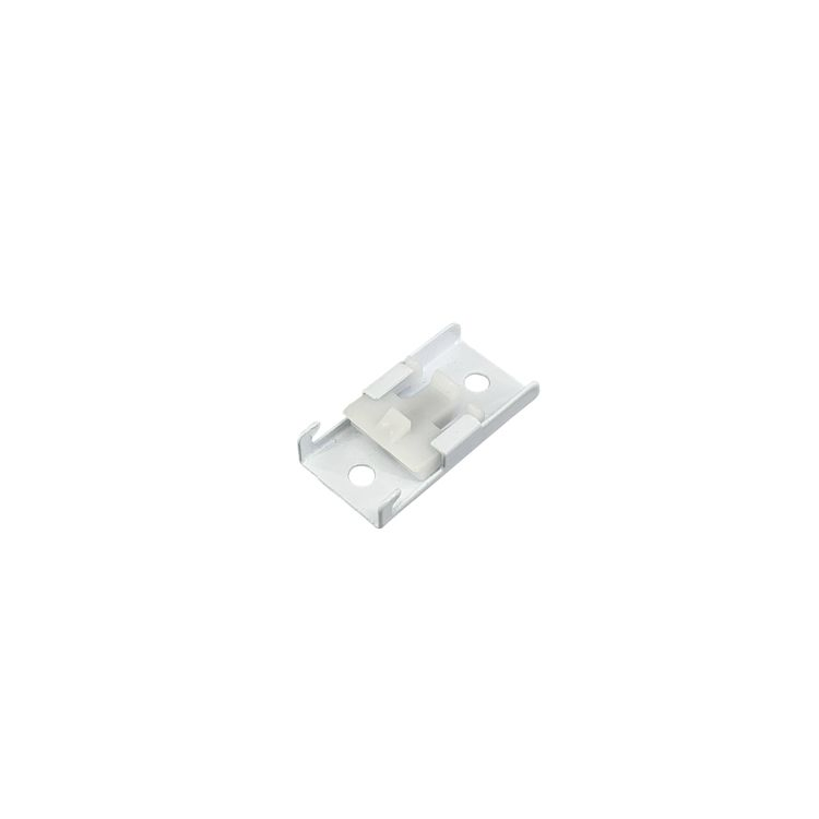 Top Quality Single 17 mm Track Curtain Profile Plating White Mounting Metal Steel Wall Bracket