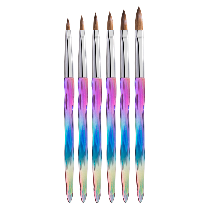Guyo Gradient Color 100% Pincel Kolinsky Acrylic Brush for Nail Beauty