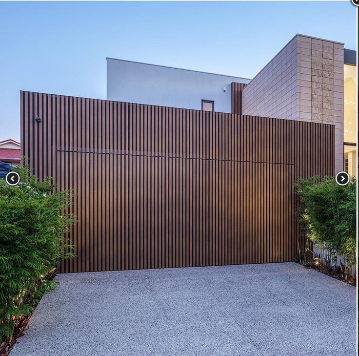 Integrated Cladding Materials Flush Mount Garage Door