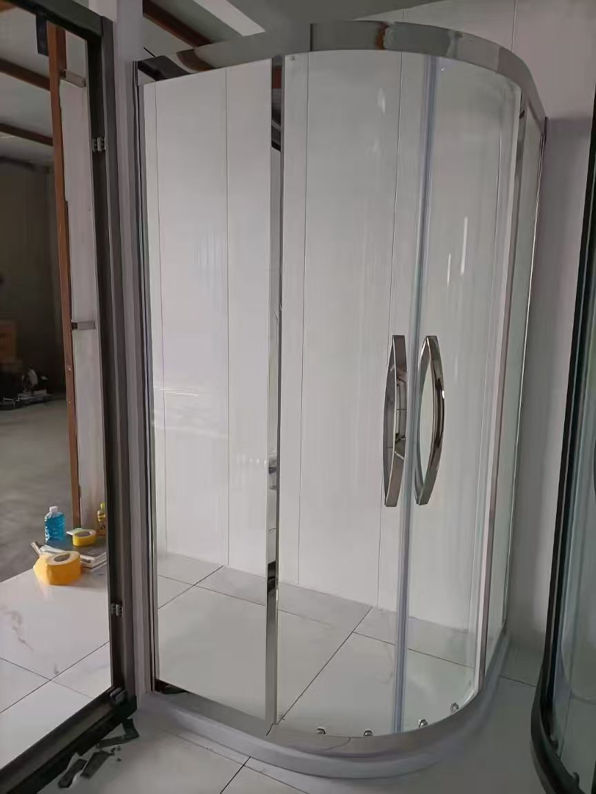 Bathroom Corner Shower Cabinet Glass Door Can Be Opened Inside and Outside