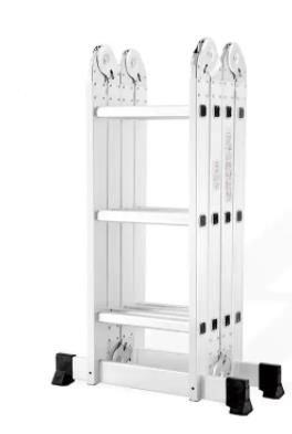 Lightweight Home Telescopic Folding Steps Aluminum Square Tube Ladder with En131