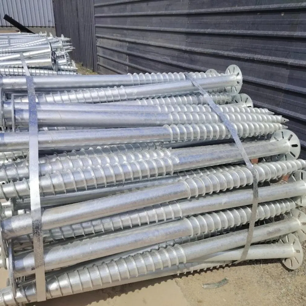 Спиральная свая для солнечных панелей, оцинкованная