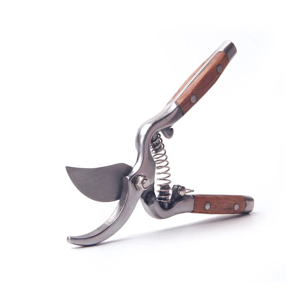 Wood Handle Garden Bonsai Tools Scissors Stainless Steel Pruner Flower Cutting Pruner