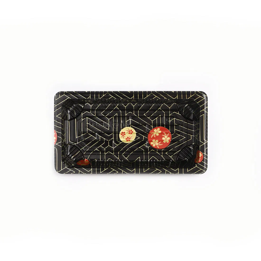 Luxury Square Recyclable PE Coated Lids Sushi Takeout Box Custom Offset Printing Kraft