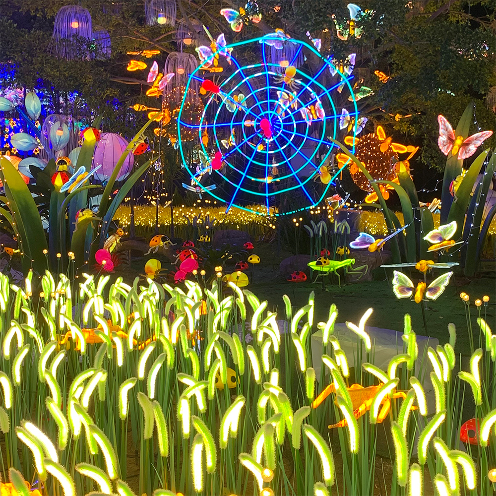 Газон искусственный Momovalley зеленая стена LED подсветка