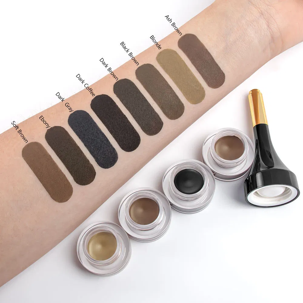 Waterproof Vegan Eyebrow Gel for Custom Brow Enhancers Eyebrow Pomade with Brush