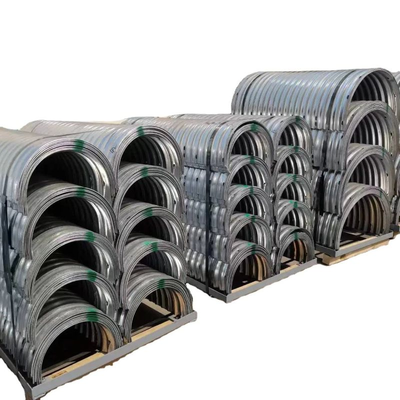 Professional Export Galvanized Corrugated Pipes Q235 Tunnel Steel Culvert Pipe Manufacturer