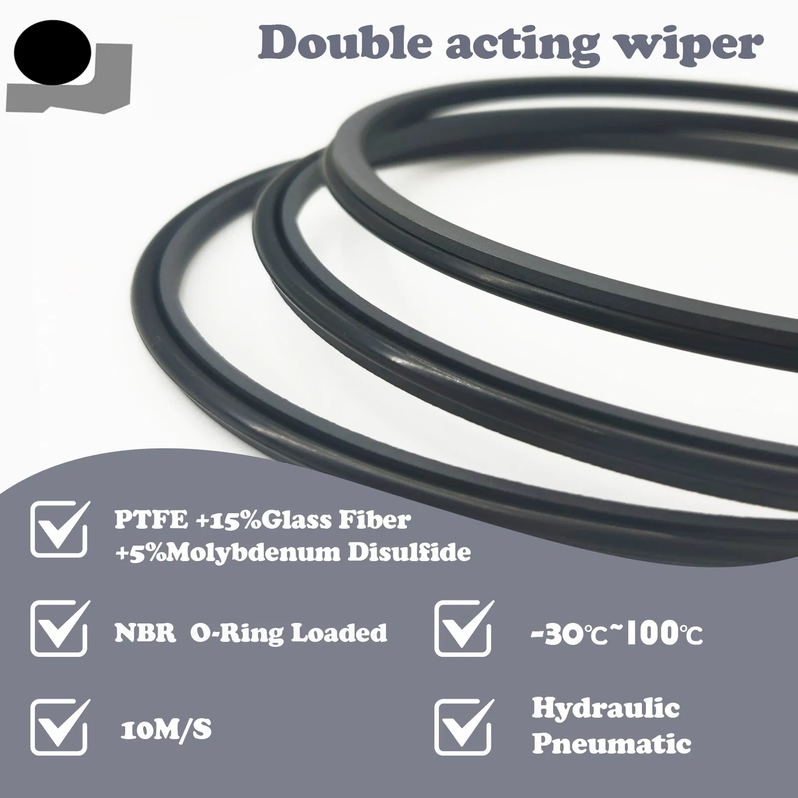 Heavy-Duty Hydraulic Cylinder with Advanced Double Wiper System