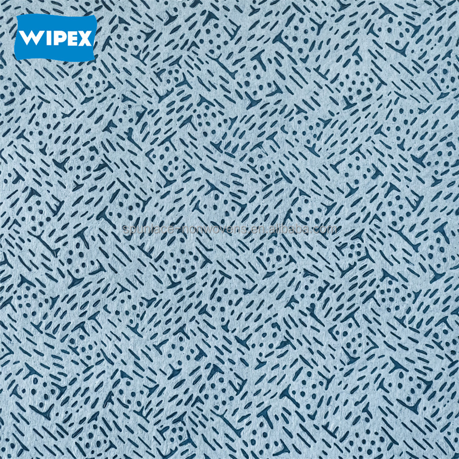 Heavy Duty Wipes Industrial Polypropylene Cleaning Wipe Meltblown Blue Industrial Dry Cloth