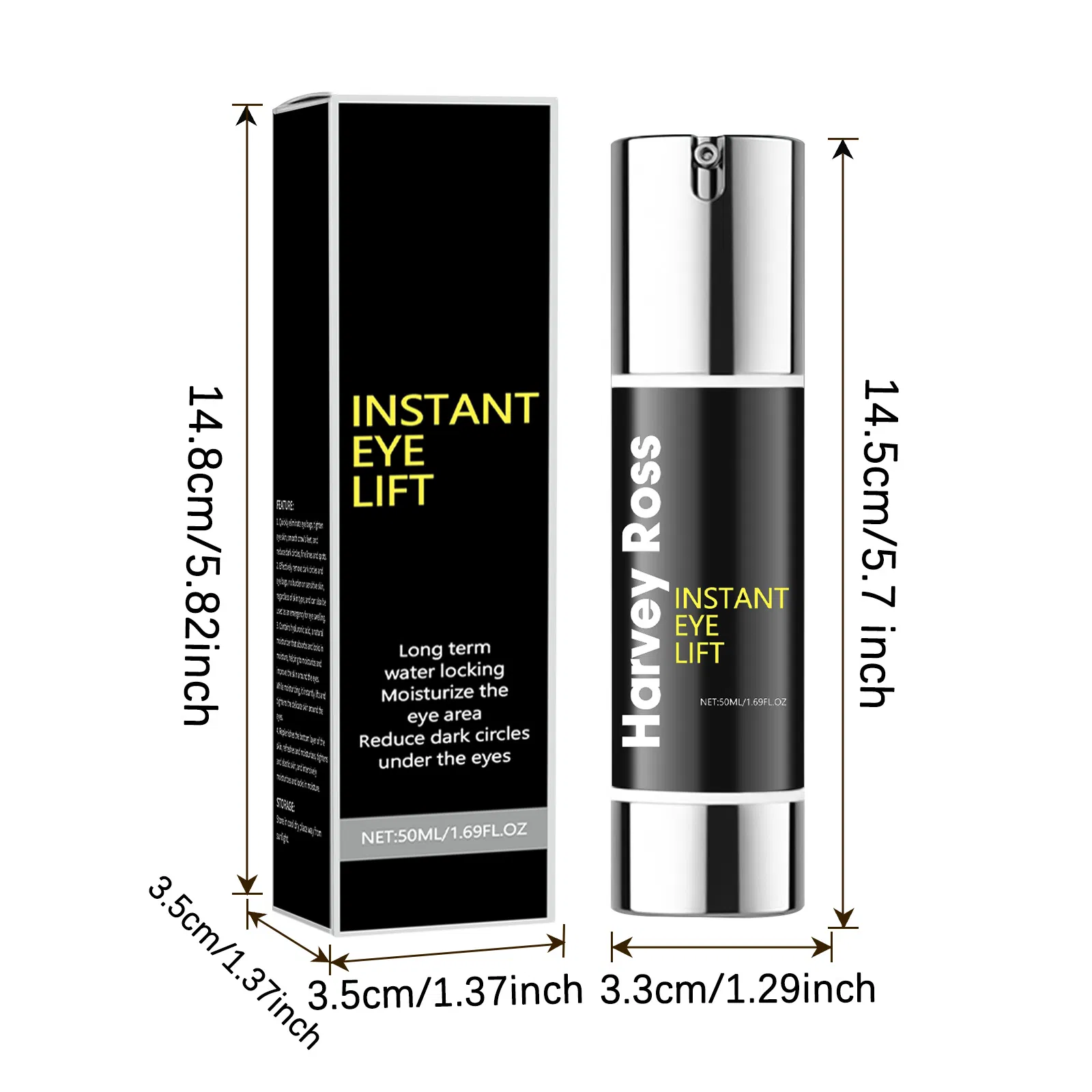 Custom Instant Eye Lift 50ml Reduce Dark Circles Eye Cream