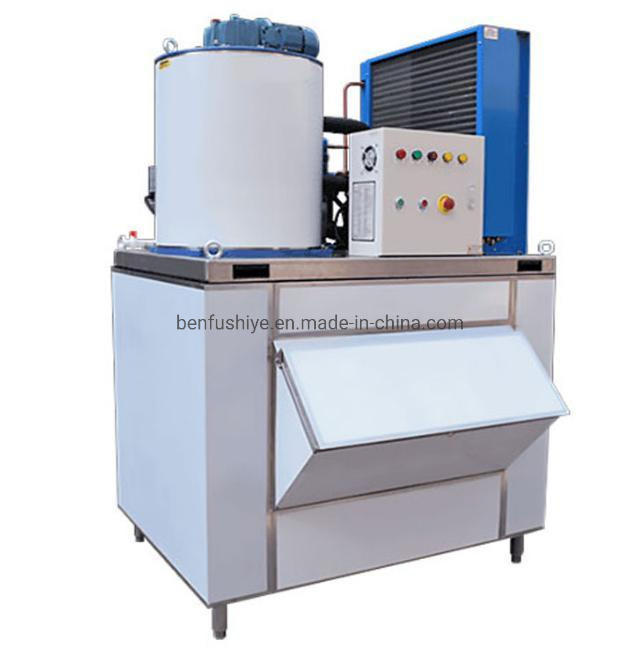 5 Ton 1 Tons Commerical Supermarket Fresh Flake Ice Machine for Food Storage