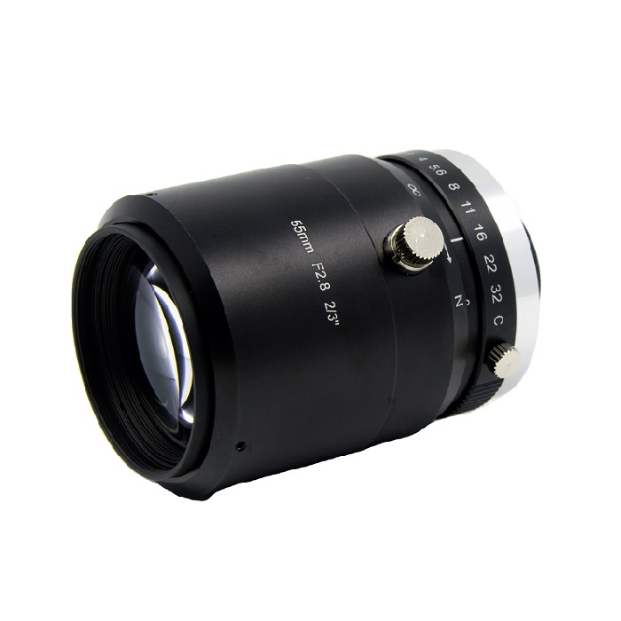 2/3" 5MP 55mm F2.8 C-Mount Zoom Industrial Camera Machine Vision Lens