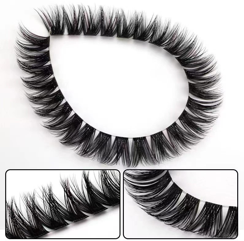 Hot Sell Cotton Band Synthetic Hair False Eyelashes DIY Fun Eyelashes