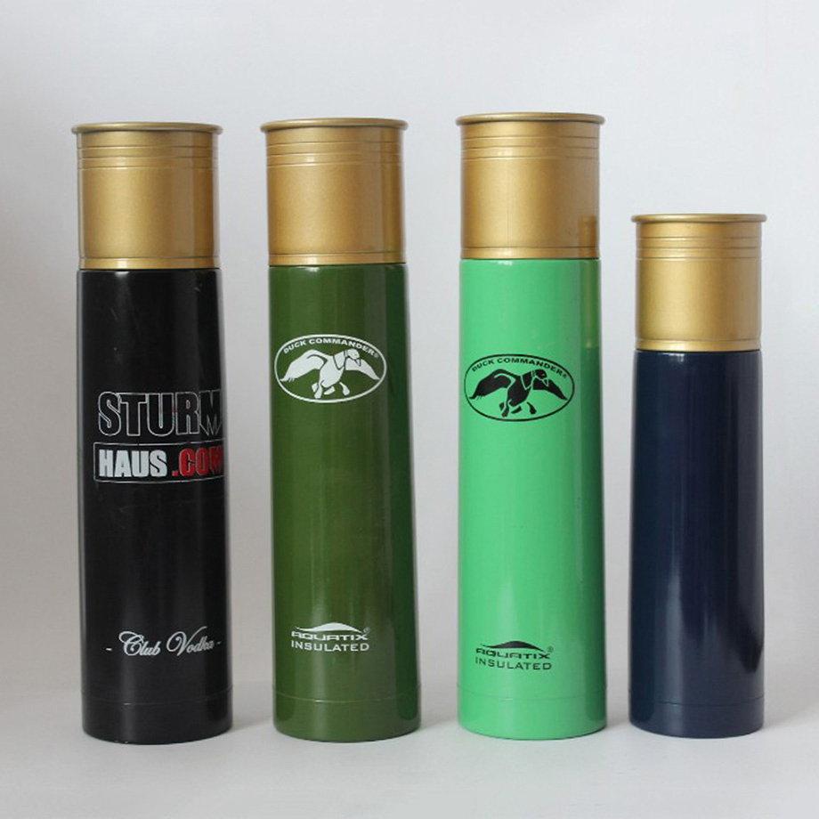 OEM/ODM 350/500ml High Quality Unique Design Vacuum Bullet Flask with Holder