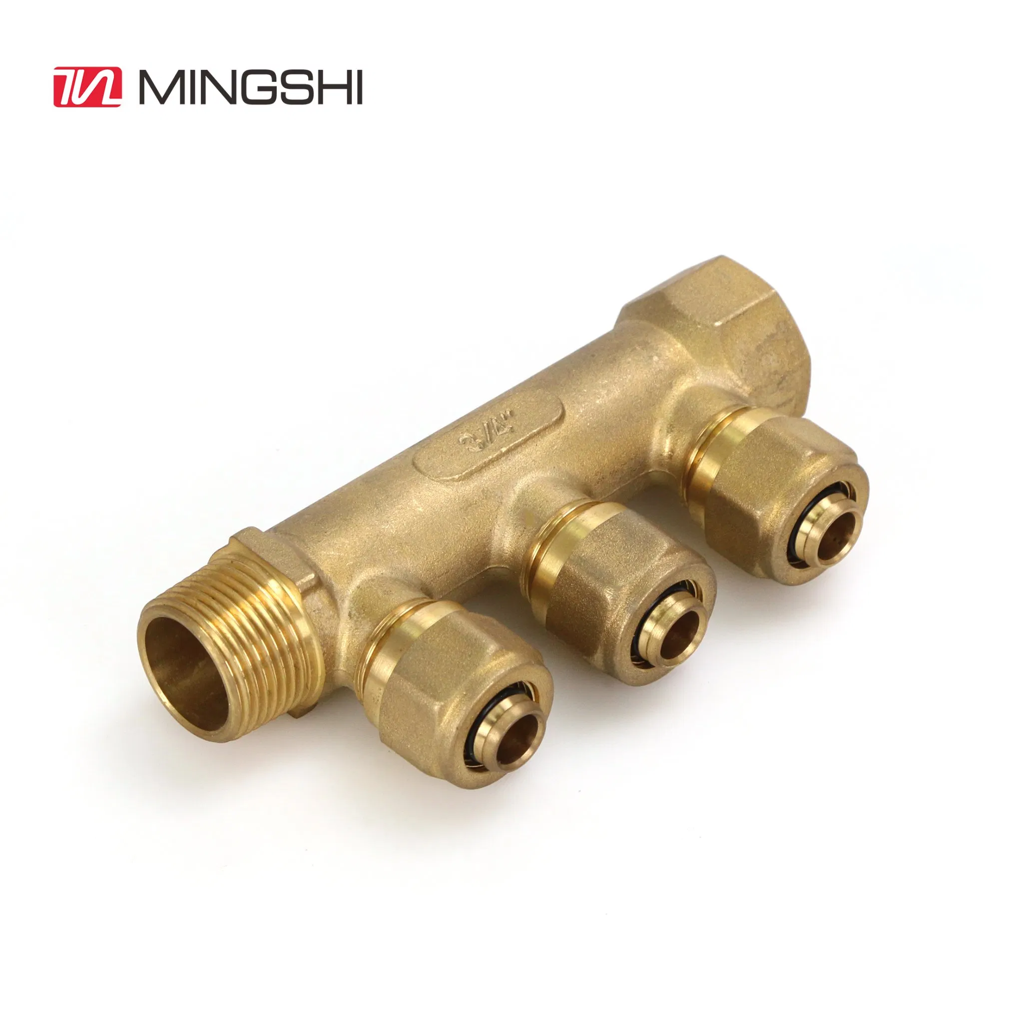 Mingshi Plumbing Materials Screw Fittings in Brass for Multilayer Pipes-Union/Euroconus
