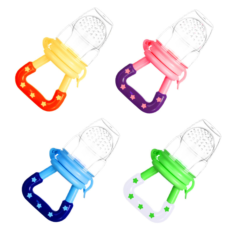Wholesale Custom Colors 100% BPA Free Silicone Baby Fruit Feeder Pacifier