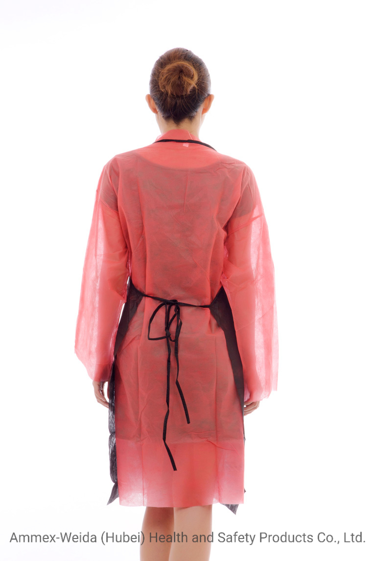 Disposable Use Non-Woven Apron with Anti-Oil Surface for Restaurant/Food Processing/Factory