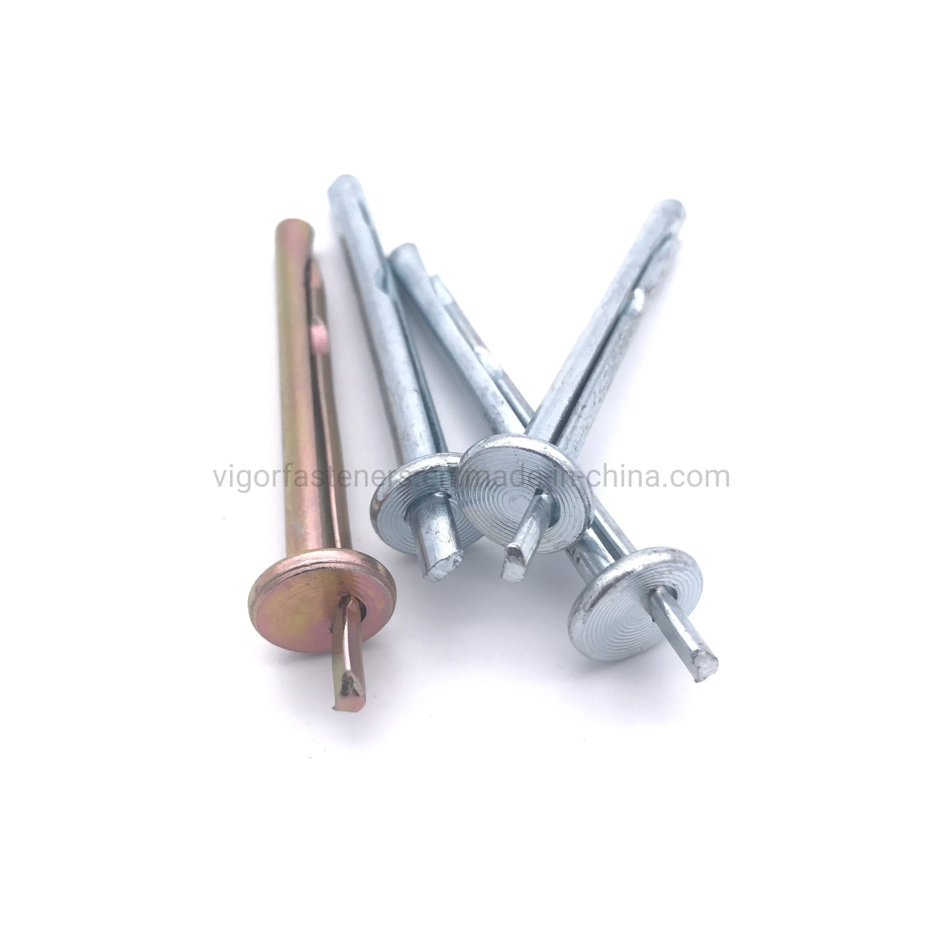 Zinc Plated Ceiling Anchor Bolt for Construction Fastener High Quality Carbon Steel Hammer Drive Nail Type M6*40 Concrete