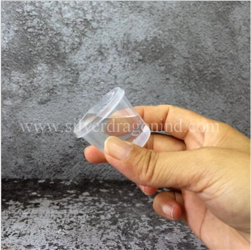 Food Grade Clear 25ml 1oz Plastic PP Bowl with Lid Sauce Box