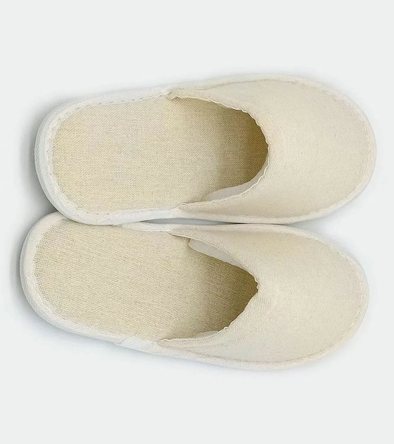 Custom Logo Luxury Non Slip Rubber Cartoon Pattern Linen Canvas Kids Canvas Fabric Guest SPA Disposable Closed Toe Slippers for Hotels
