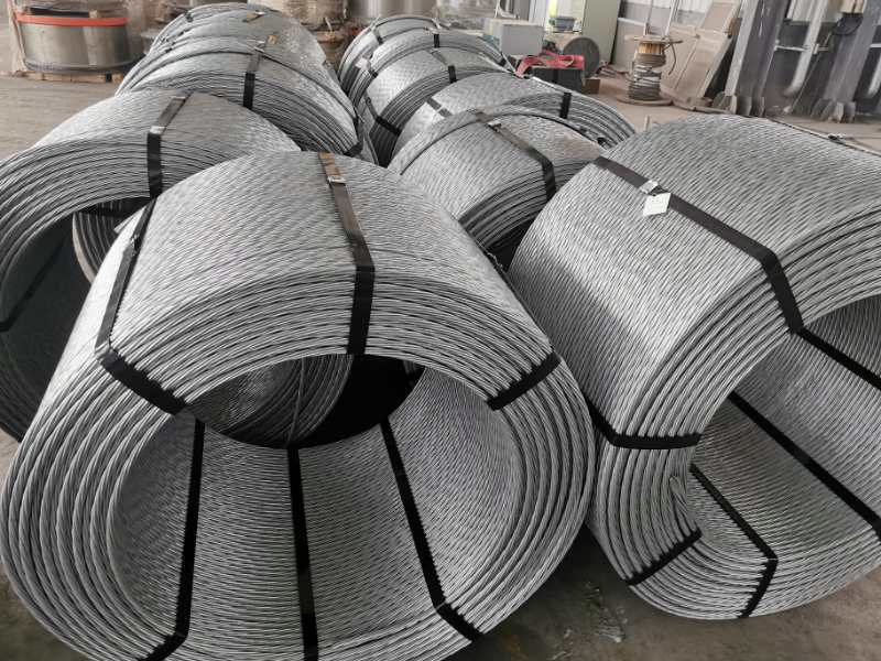 Prestressed Concrete Strand 12.7mm 12.5mm Grade 270 1860MPa for Construction