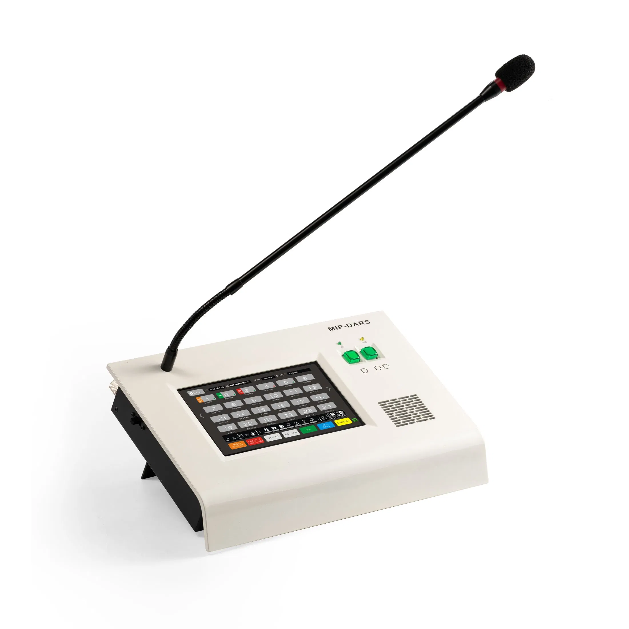 10 Inch Touch Screen Gooseneck Desktop IP Paging Microphone