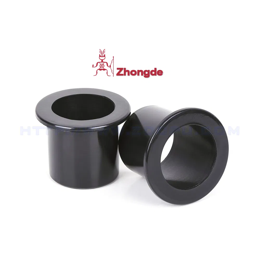 Custom CNC Machining Nylon Bearing Sleeve/Bush ABS Plastic Nylon Flanged Bushing