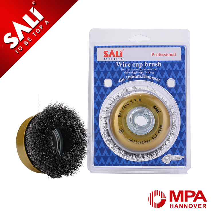 Knotted Tempered Steel Wire Wheel Cup Brush for Removing Stain