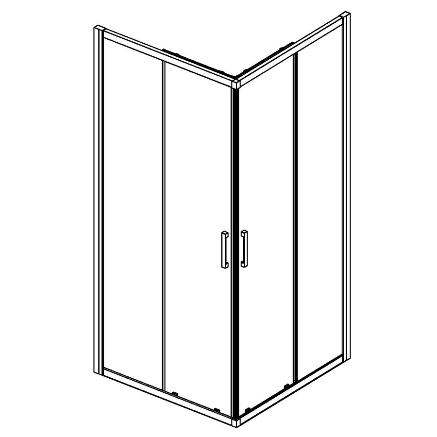 Shower Enclosure 4mm Tempered Glass Door with Frame Design Manufacturer