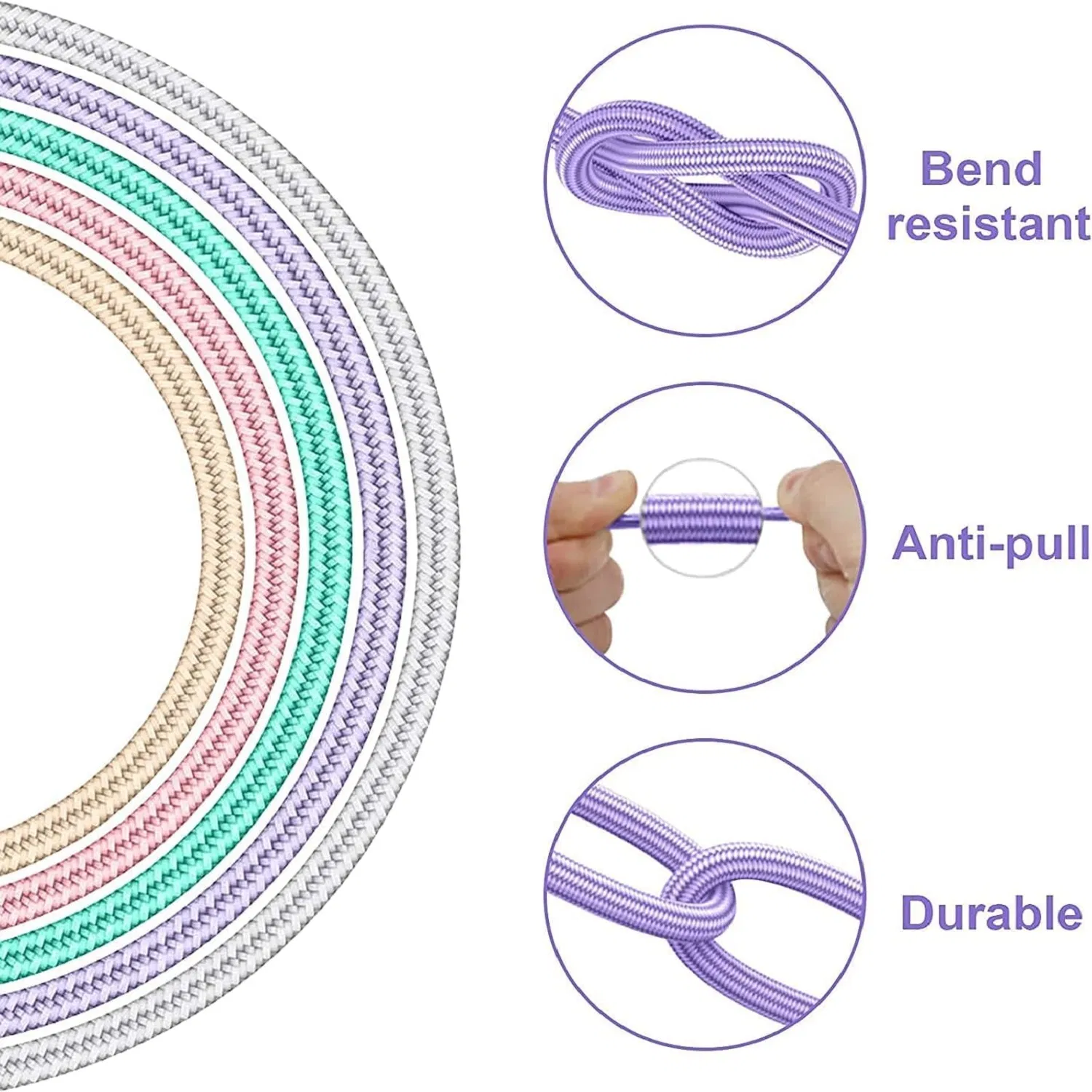 Прочный кабель Lightning с быстрой зарядкой