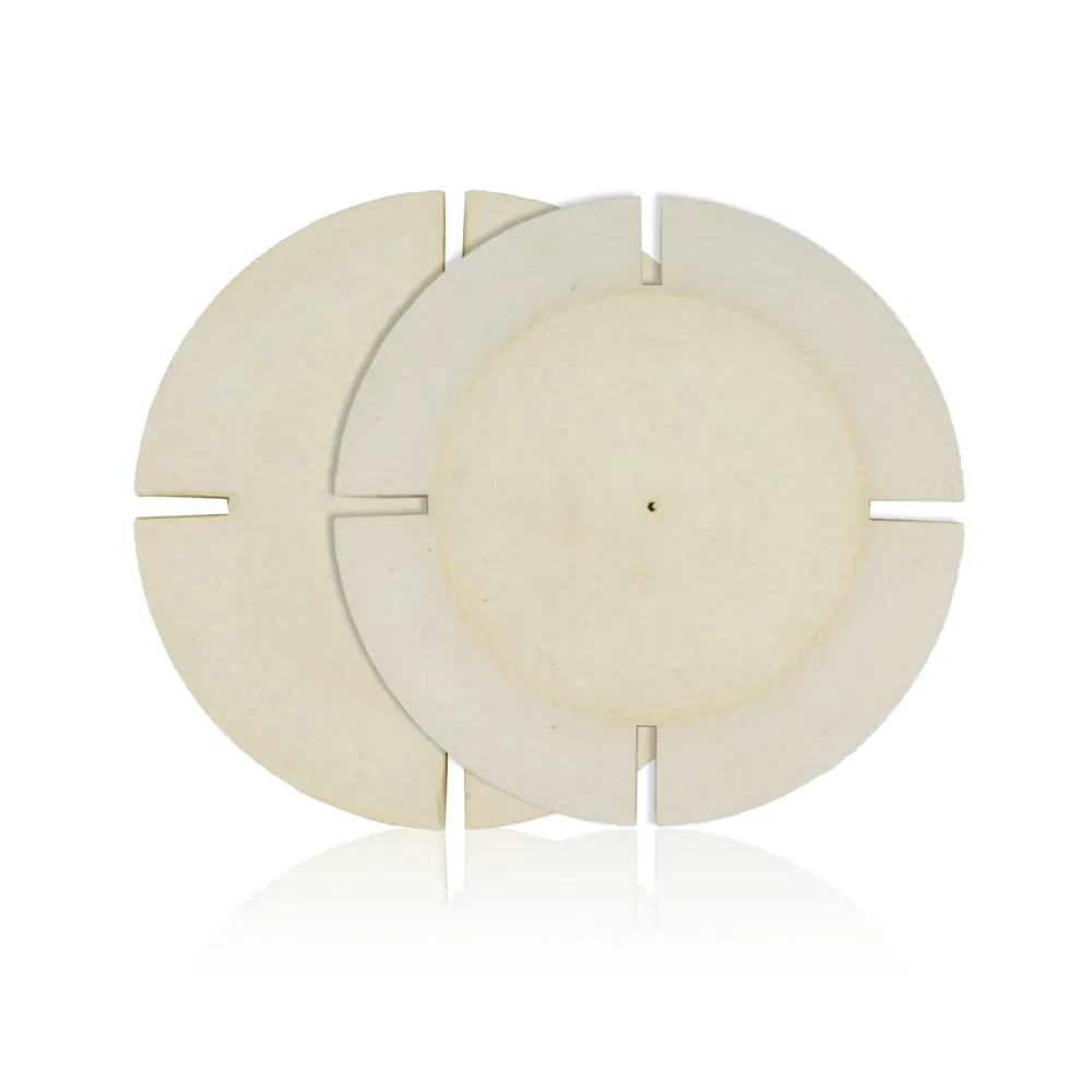 Rock Hard 100% Wool Split Lap Buffing Wheel 4"/6"/7" - Ideal for Jewelry Abrasive Polishing