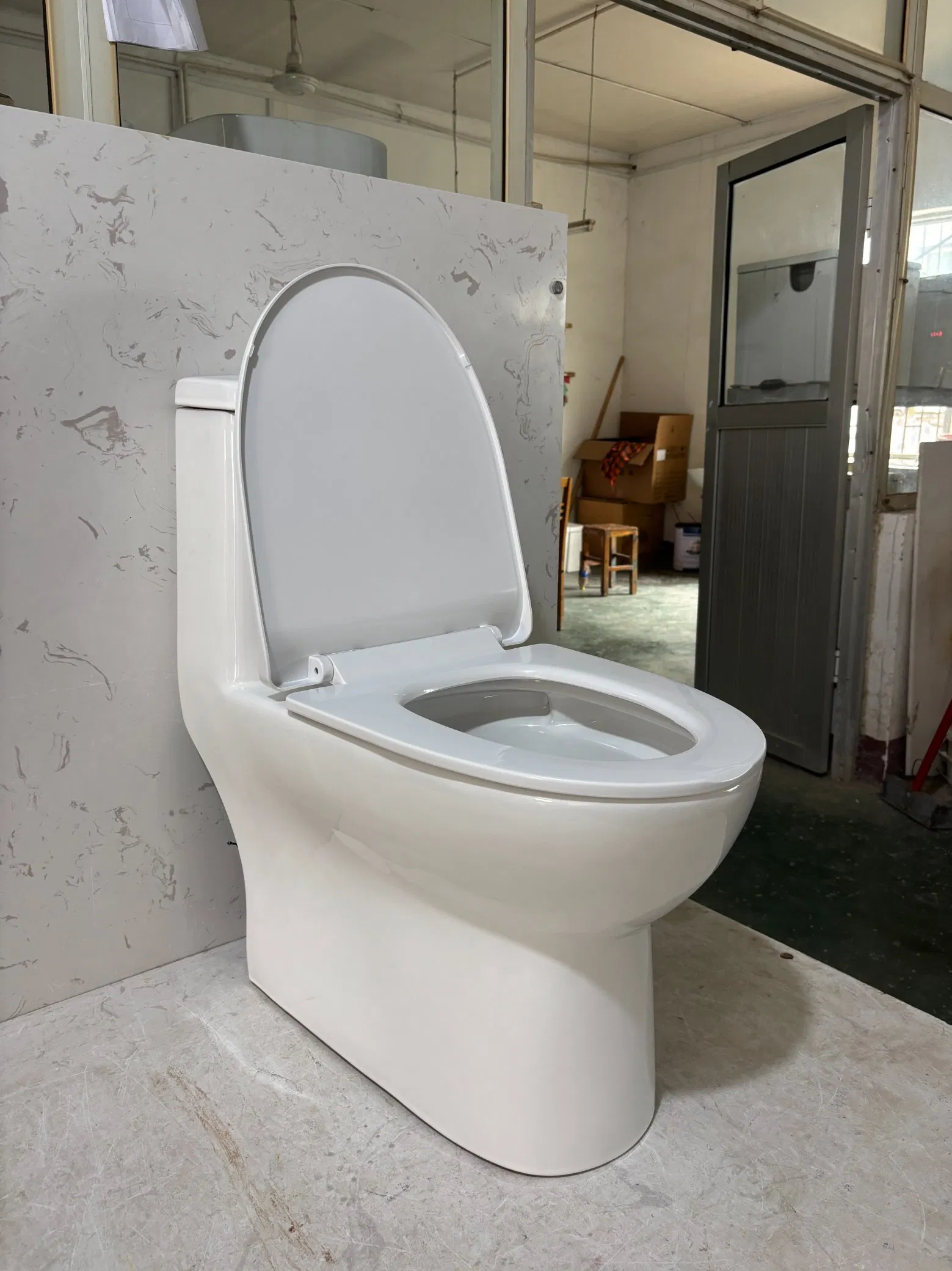 Factory Price Wc Bowl S-Trap One Piece Toilet for Bathroom Luxury Sanitary Ware Toilet Ceramic Toilet