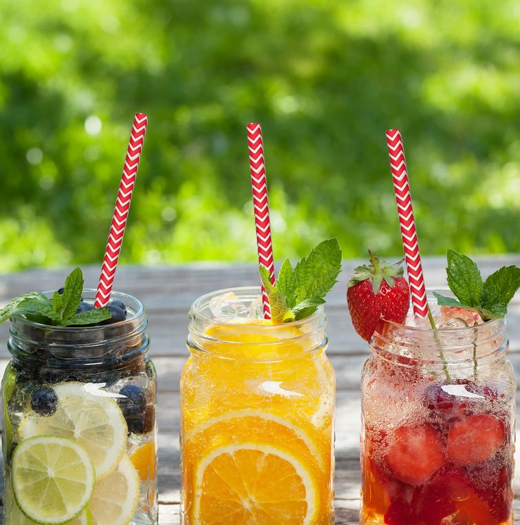 Custom Paper Straws Red Chevron Biodegradable Food Grade Milk Tea Coffee Straws Christmas Party Gift Decoration