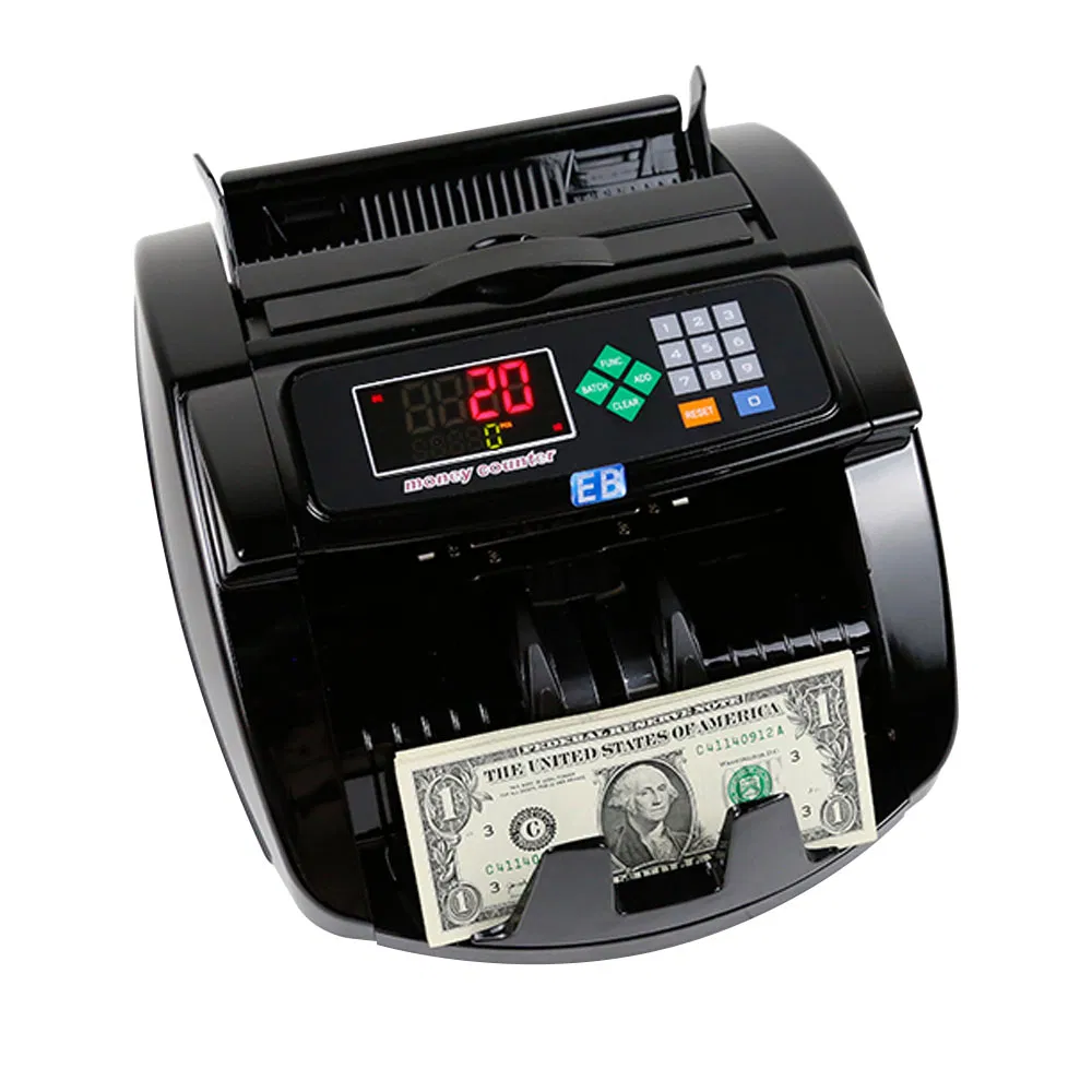 LD-6890 Money Counter With External LCD Display High Speed Denomination Detection for Office Retail Store Bank Use