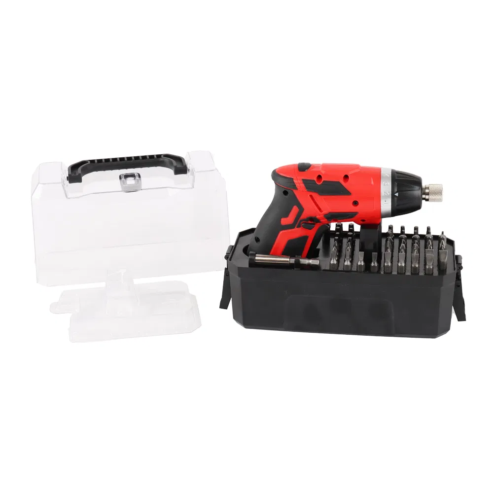 Rechargeable 4V Cordless Electric Screwdriver Set Includes Bit Set Quick Change Chuck with Carrying Case