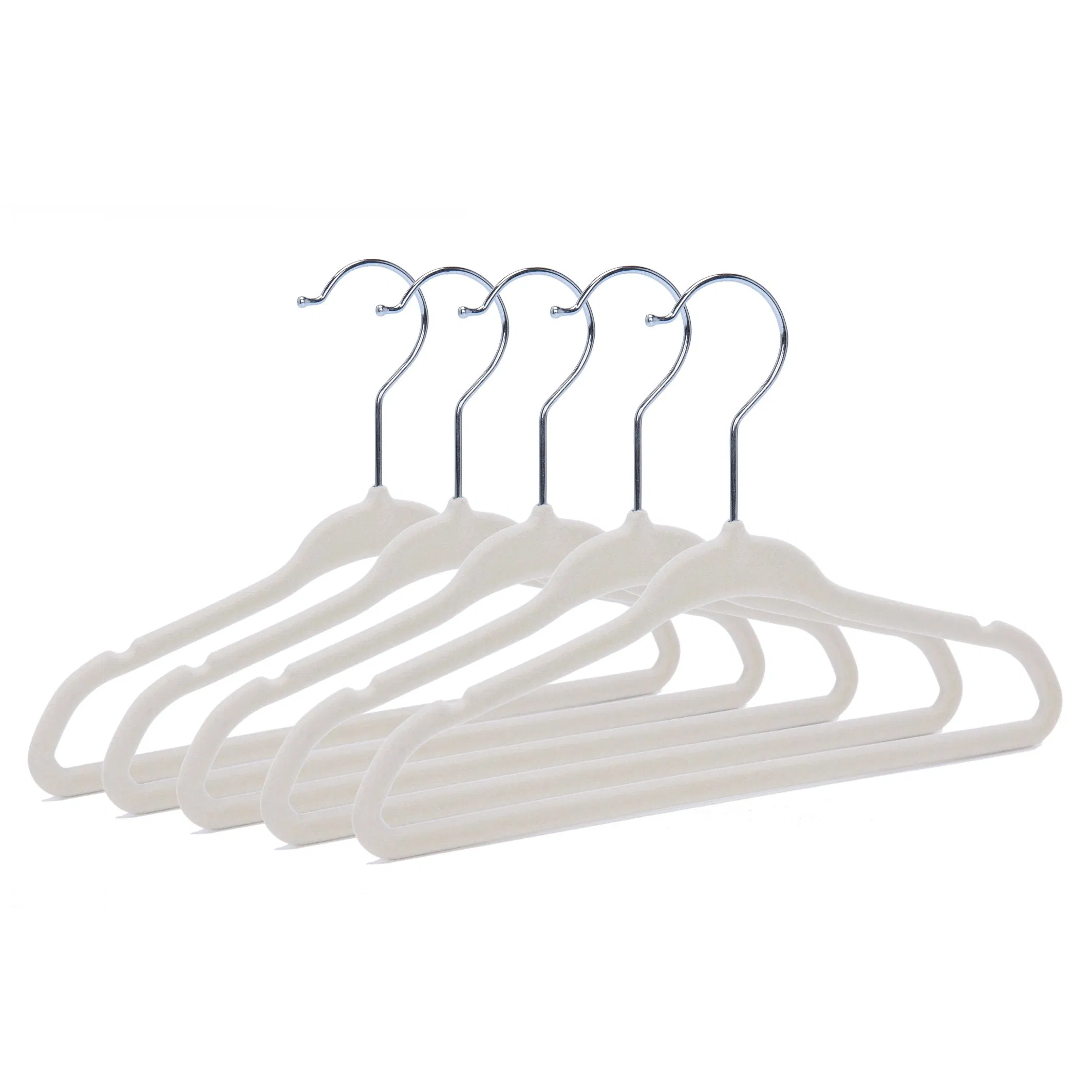 Premium Velvet Skirt Hangers (20 Pack) Non Slip Velvet Pants Hangers with Metal Clips 360° Hook Durable Ultra Hangers