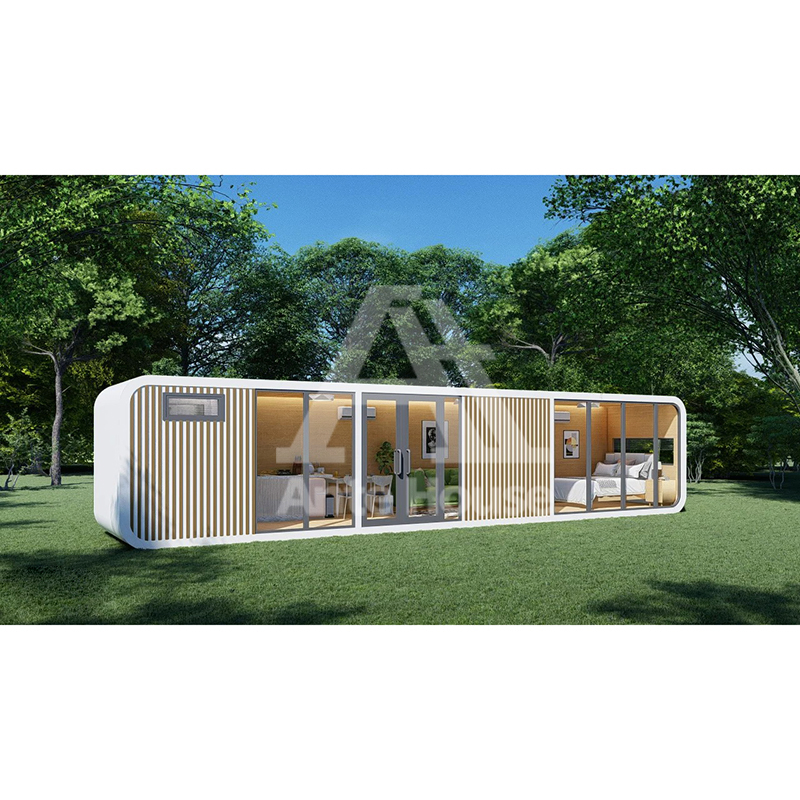 Modern One Bedroom Ante Casas Prefabricadas Capsule Apple Cabin Prefabricated Home Mobile House Hot