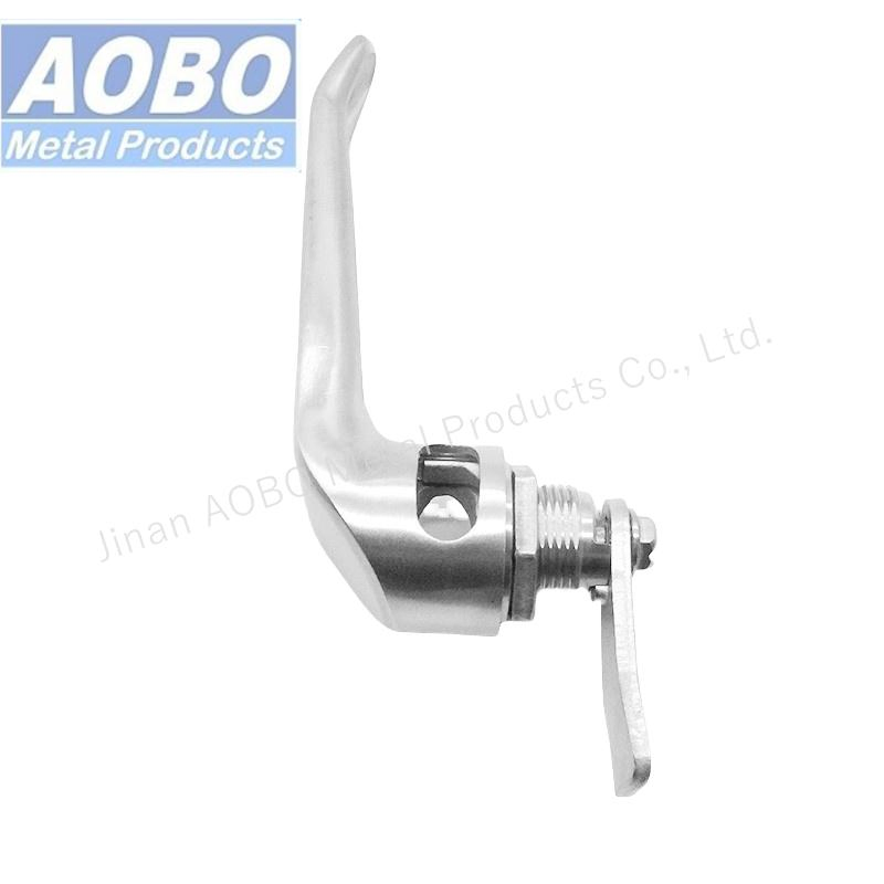 Industrial Stainless Steel Heavy Duty L Door Handles Padlock for Train Door Electronic Panel Cabinet