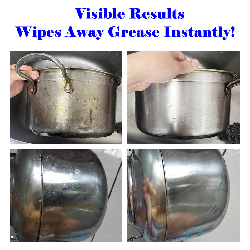 Range Hood Degreaser Kitchen Cookware Pot Pan Cleaning Rust Stain Remover Powder