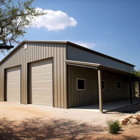 Heavy-Duty Steel Storage Shed for Harsh Weather Environments