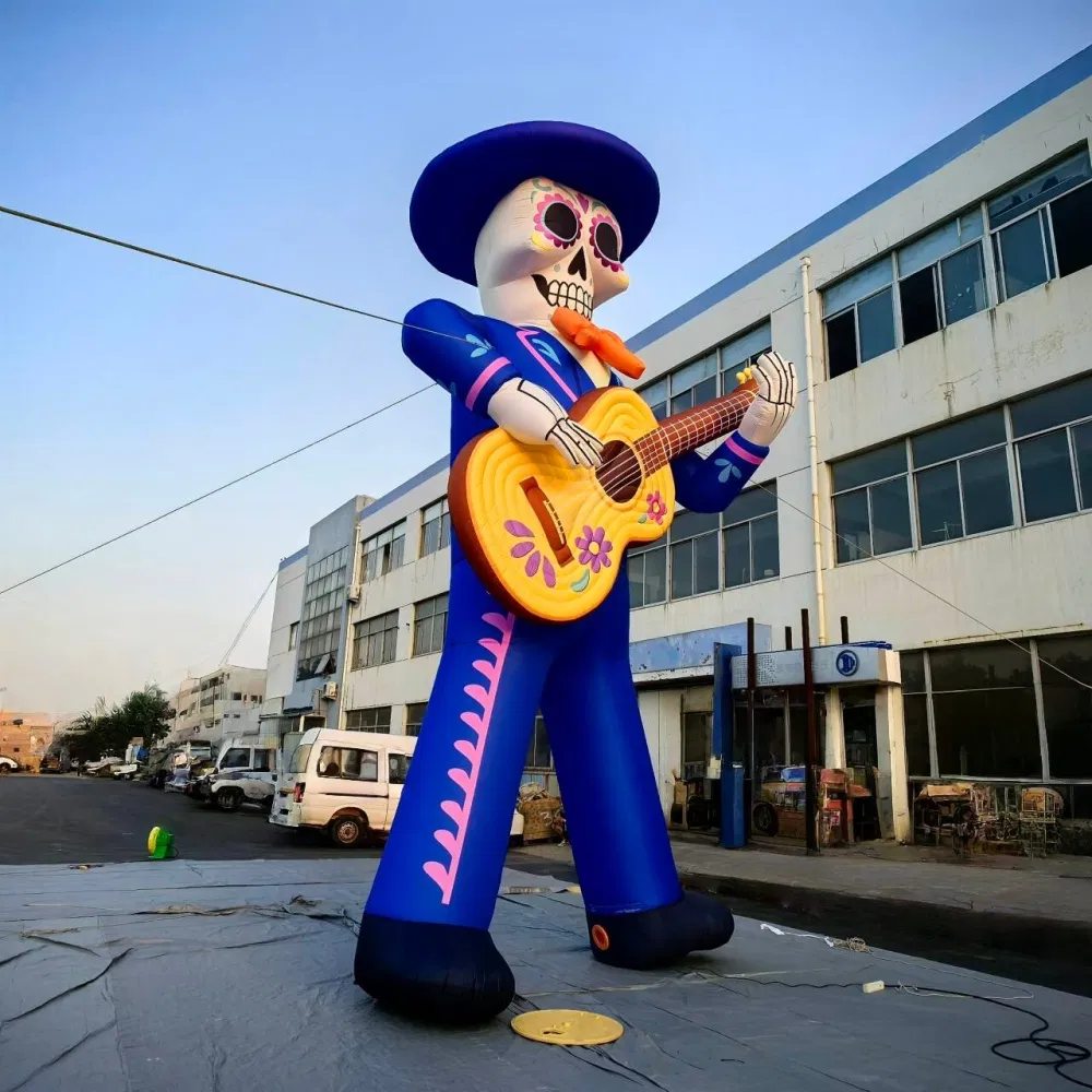 Inflatable Moving Cartoon Skeleton Corpse Tumbler for Halloween