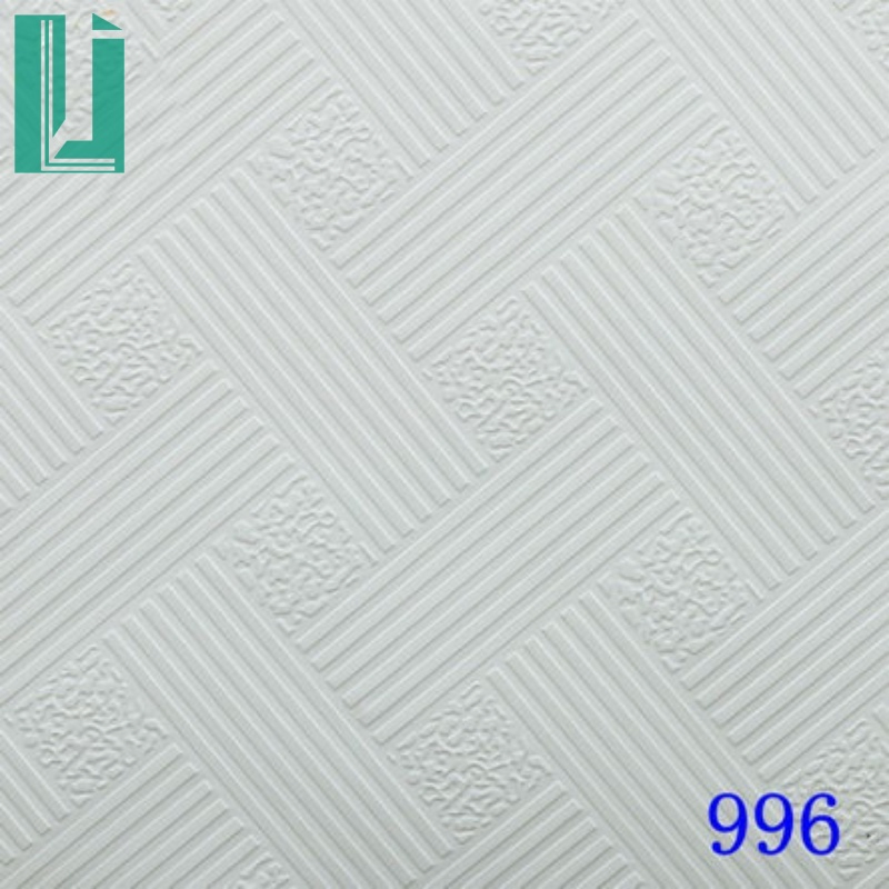 PVC Gypsum Ceiling Board Tiles with Aluminium Foil Back Building Material